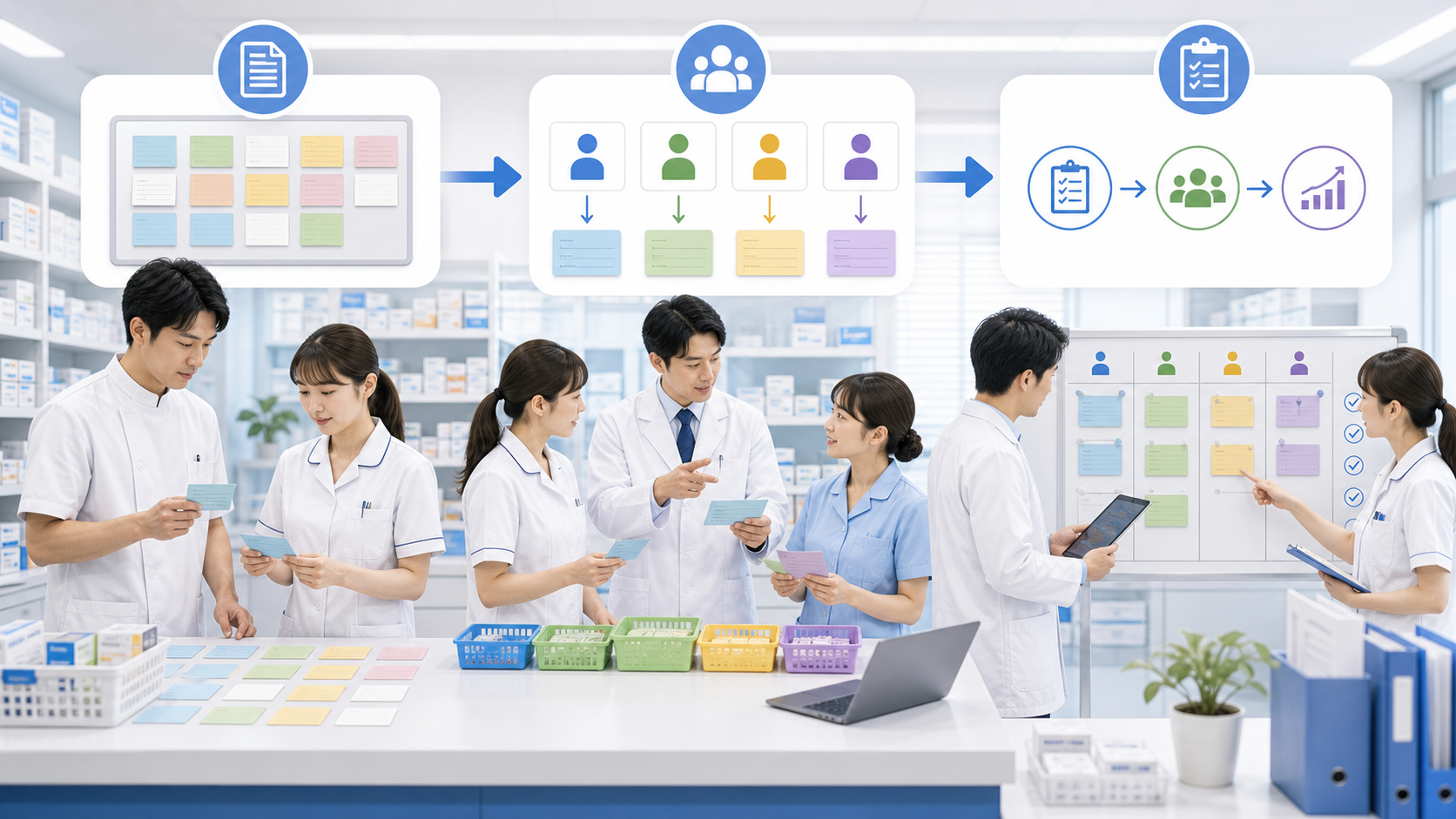 薬局で仕事を任せる前に作業分解、経験差、確認ルートを整理する全体像