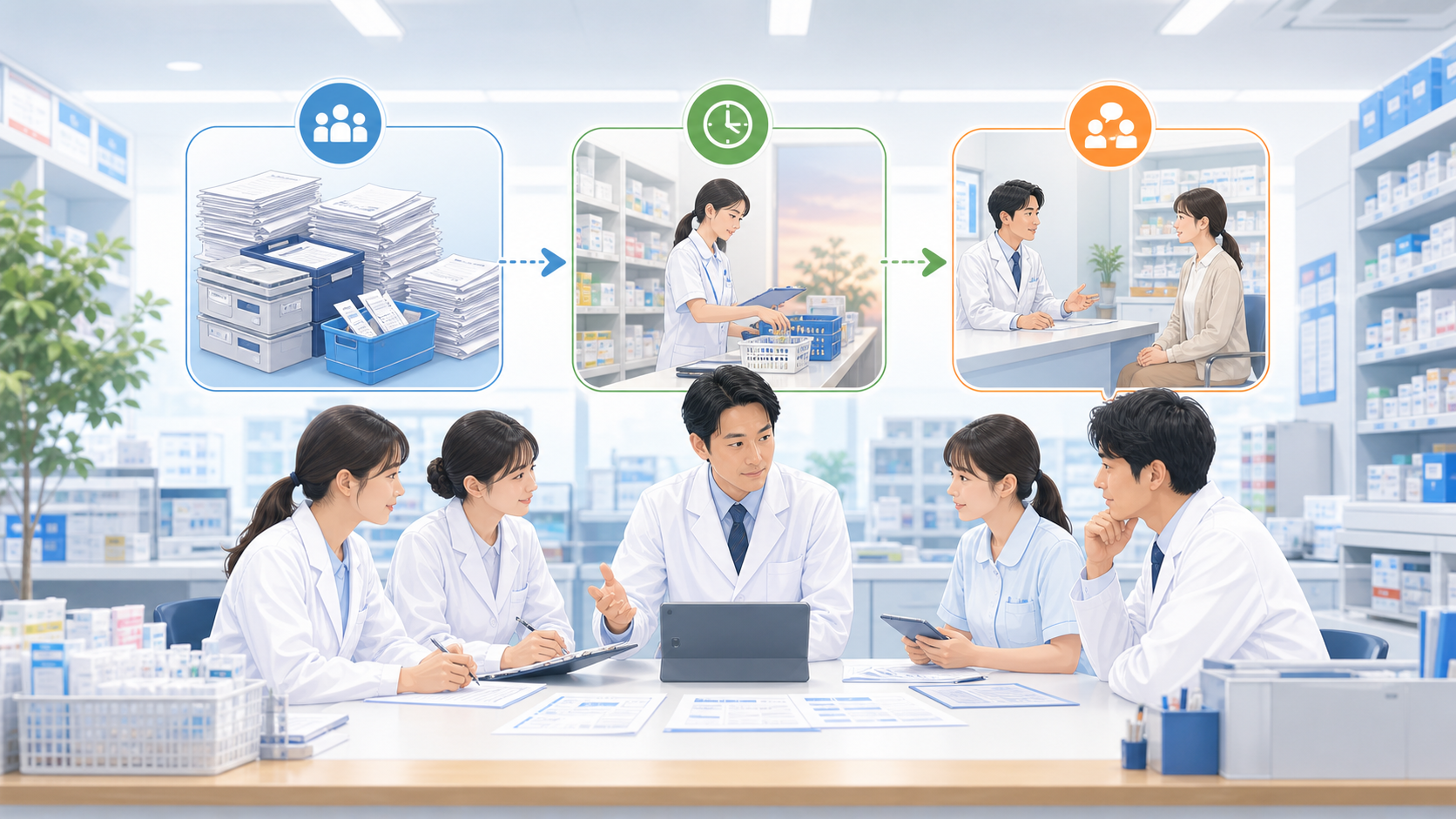 薬局の残業原因を業務量、終業後タスク、相談基準で整理する全体像