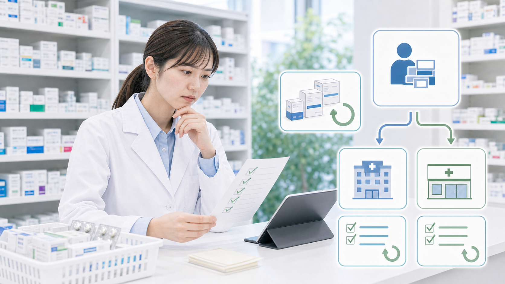 薬剤師が転職で同じ失敗を繰り返さないために条件カードを確認しているサムネイル画像