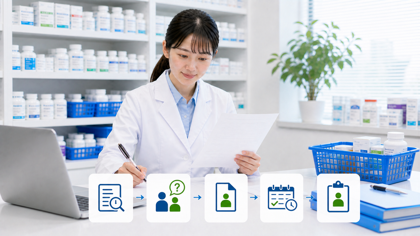 薬剤師が年間休日の求人票から面接質問と労働条件通知書まで確認する手順画像