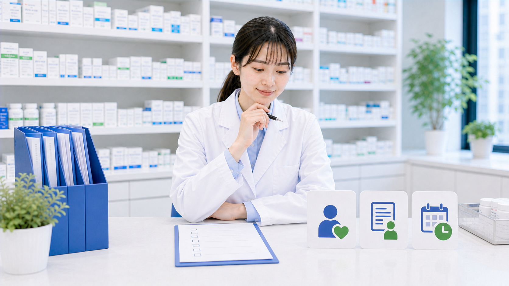 薬剤師が引き止め後の判断を落ち着いて整理しているまとめ画像